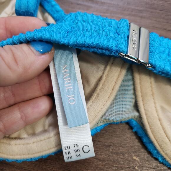 MARIE JO Cherilyn Underwire Swim Bikini Top & Full‎ Brief Bottoms Beach Vacation - Picture 5 of 8